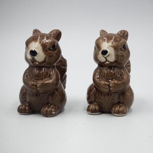 Vintage Woodland Squirrels Salt & Pepper Shakers,   Ceramic,  New per seller