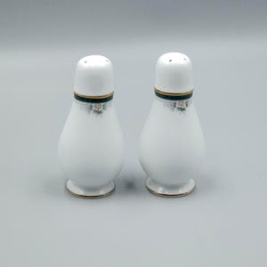 Noritake Landon 4111 Solniczki i pieprzniczki, 1993, Filipiny, wycofane z produkcji