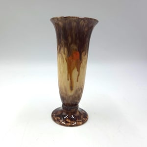 Vintage Germany Jasba Keranik Vase #362/15, 1950-1970, One of a kind Hand Made Keranik Drip Glaze.