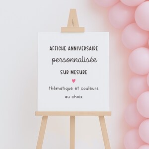Birthday poster - 1 to 3 years old | Birthday, children's party, birthday decoration | Poster to frame