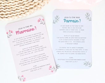 Godparent Request Card - Special Request | Announcement Card