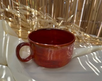 Tasse de 12 oz, tasse de poterie esthétique, tasse à café en céramique vintage faite à la main, tasse personnalisée, tasse unique, cadeaux de Noël, tasse de bureau, tasse à thé