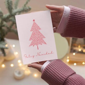 Feliz Navidad Printable Card | Instant Download | Spanish Christmas Card | Festive Holiday Greeting | Digital Download Only