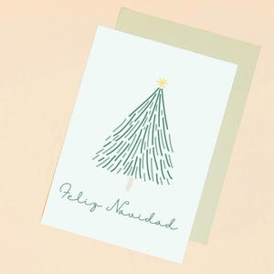 Feliz Navidad Printable Card | Instant Download | Spanish Christmas Card | Festive Holiday Greeting | Digital Download Only
