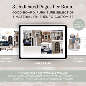 Interior Design Mood Board Template Interior Design Portfolio Template Interior Design Proposal Template Interior Design Moodboard Template