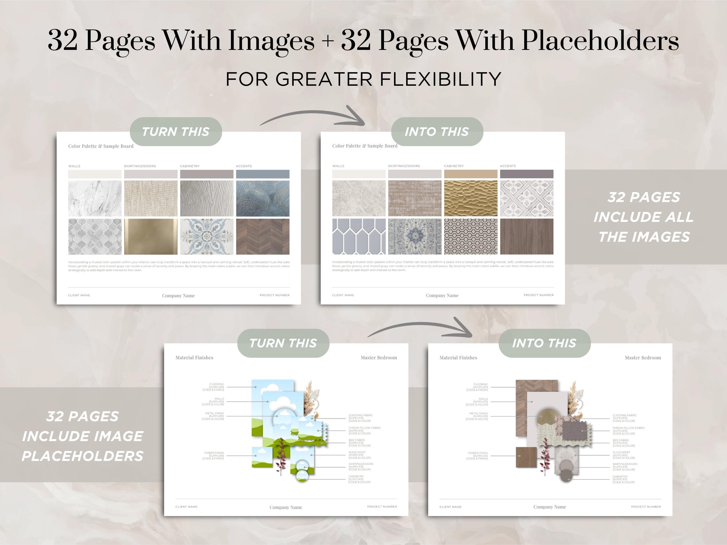 Interior Design Mood Board Template Interior Design Portfolio Template ...