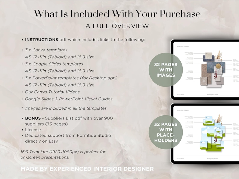 Interior Design Mood Board Template Interior Design Portfolio Template Interior Design Proposal Template Interior Design Moodboard Template
