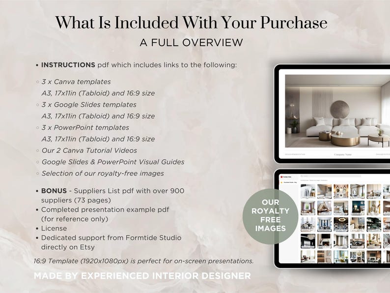 Interior Design Presentation Template Interior Design Portfolio Template Interior Design Mood Board Template Interior Design Proposal Template