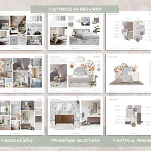 Interior Design Mood Board Template Interior Design Portfolio Template Interior Design Proposal Template Interior Design Moodboard Template