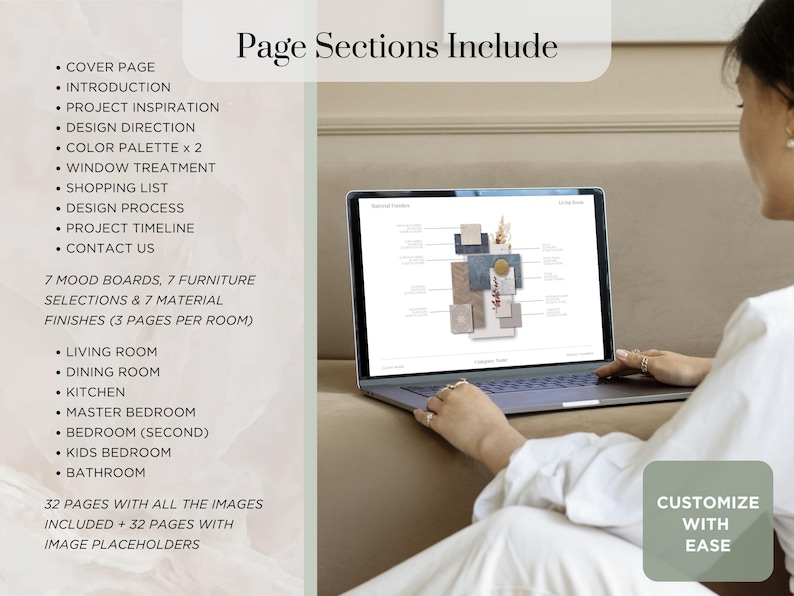 Interior Design Mood Board Template Interior Design Portfolio Template Interior Design Proposal Template Interior Design Moodboard Template