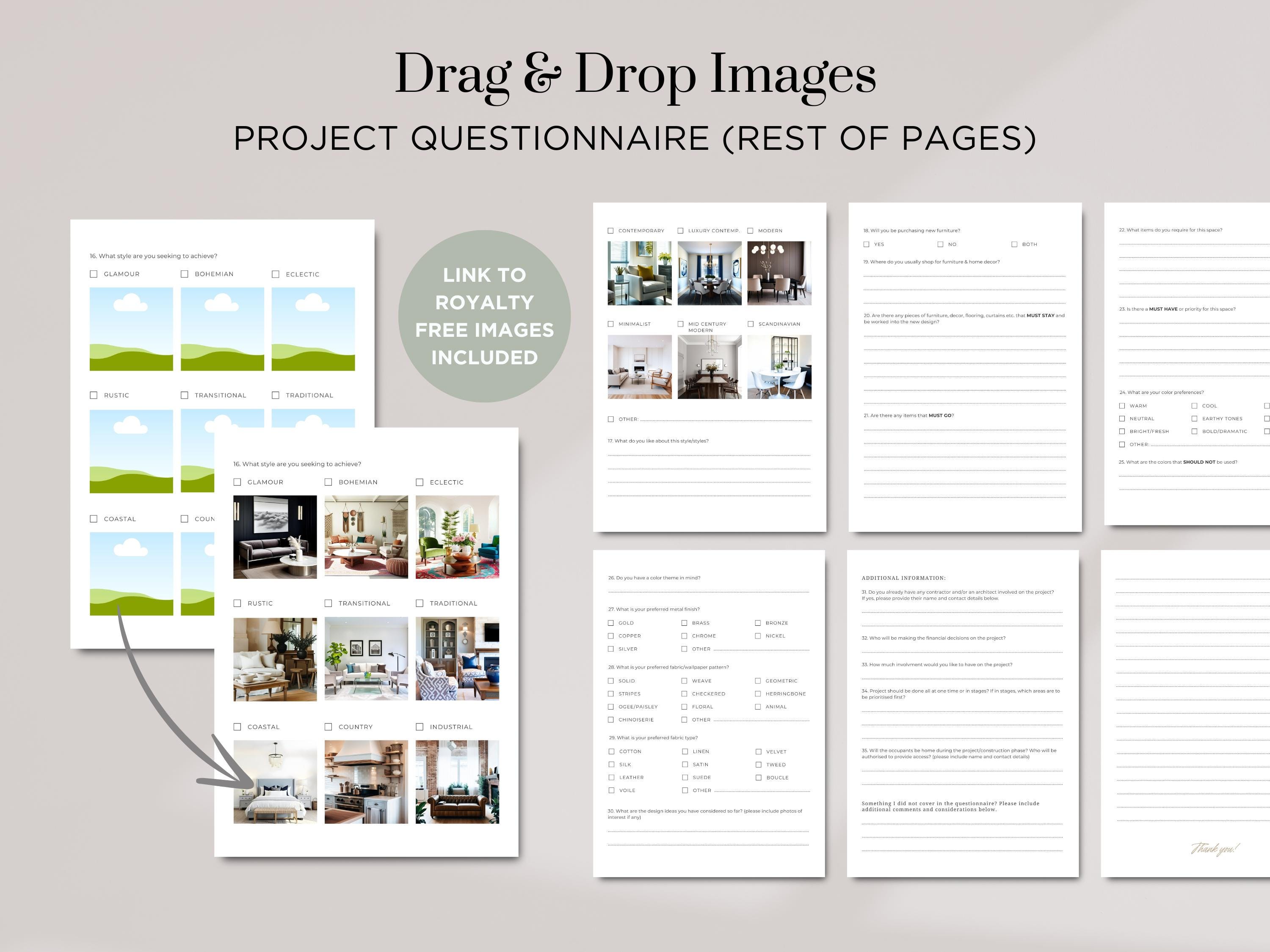 Interior Design Client Questionnaire Interior Design Questionnaire ...