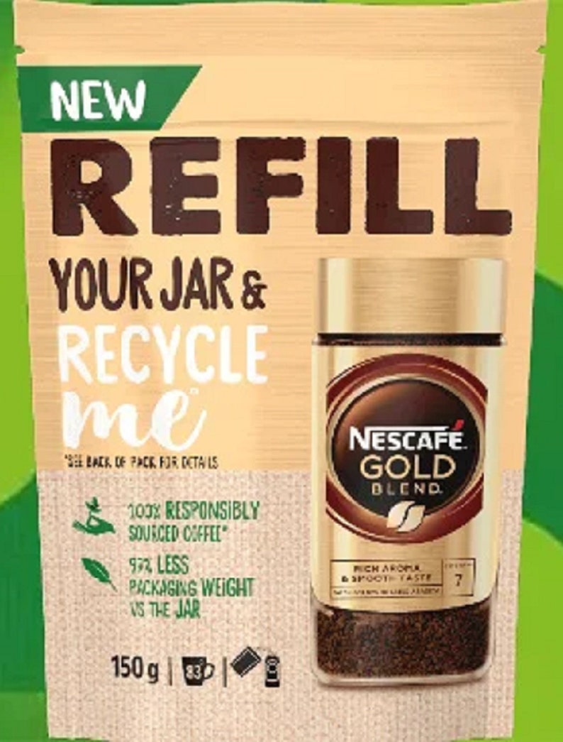 4 X Coffee Refill Packs. Select Douwe Egberts Nescafe Gold or Etsy UK