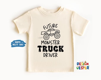 Future Monster Truck Driver Toddler Shirt, Monster Truck Kids Shirt, Boys Truck Toddler Tee, Monster Truck Lover Kids Tee, Funny Kids Gift