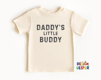 Daddy's Little Buddy Toddler Shirt, Family Kids Shirt, Father's Day Toddler Tee, Retro Son Father's Day Kids Tee, Cute Kids Gift