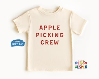Apple Picking Crew Toddler Shirt, Cute Apple Orchard Kids Shirt, Funny Toddler Tee, Apple Bobbing Fall Kids Tee, Apple Lover Kids Gift