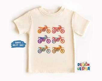 Dirt Bikes In A Row Funny Toddler Shirt, Shirt Motorcycle Kids Shirt, Motocross Toddler Tee, Dirt Bike Racing Kids Tee, Motorsport Lover Tee