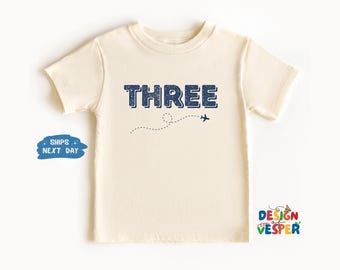 Personalized Airplane Birthday Toddler Shirt, Custom Birthday Kids Shirt, Pilot Kids Tee,, Airplane Theme Party Outfit, Birthday Kids Gift