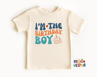 I’m The Birthday Boy Toddler Shirt, Cute Birthday Toddler Tee, Boys Birthday Outfit, Retro Birthday Kids Shirt, Birthday Kids Gift