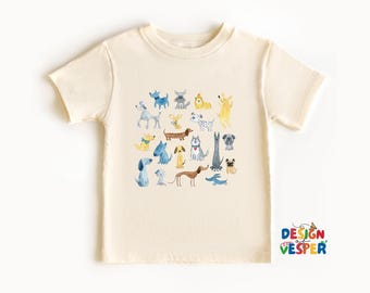 Cute Puppy Toddler Shirt, Dog Lover Kids Tee, Adorable Animal Kids Shirt, Funny Everyday Outfit for Toddlers, Dog Kids Gift
