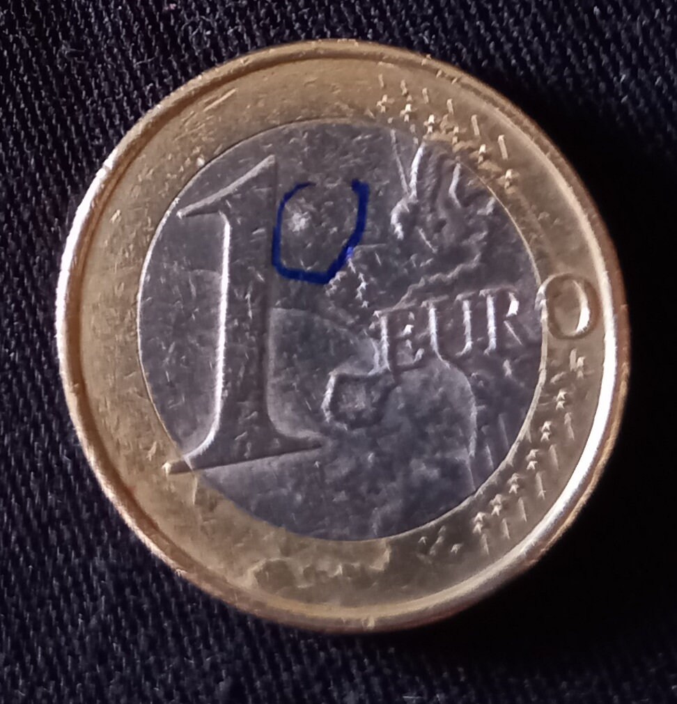 1 euro espana raro con error Etsy España