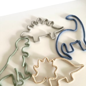 Dinosaurs Knitted Wire Decor| Nursery Decor | Hanging Decor | Wall Art | Wall Decor | Room Decor | Toddler Room | Baby Shower Gift