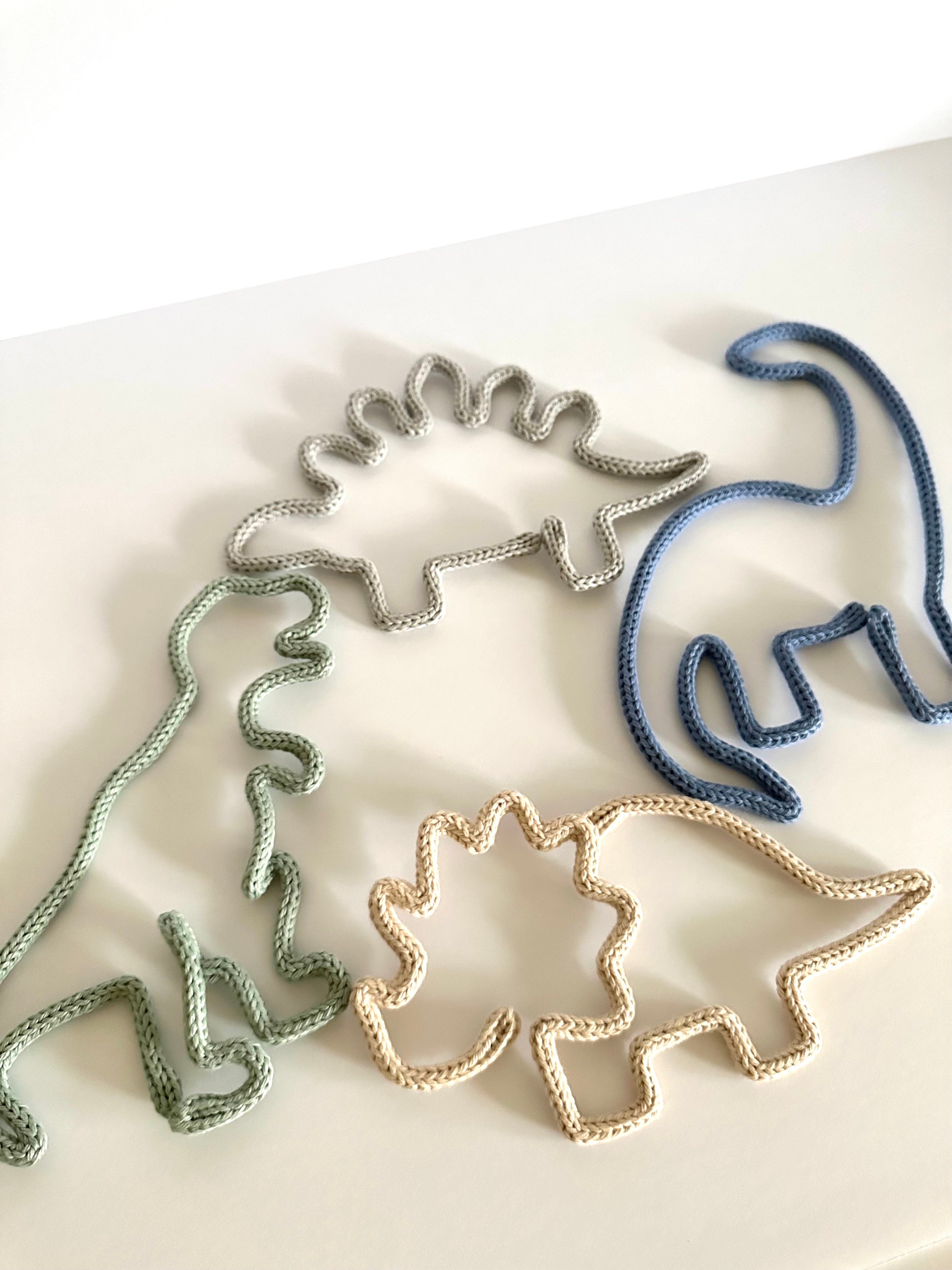 Dinosaurs Knitted Wire Decor| Nursery Decor | Hanging Decor | Wall Art | Wall Decor | Room Decor | Toddler Room | Baby Shower Gift