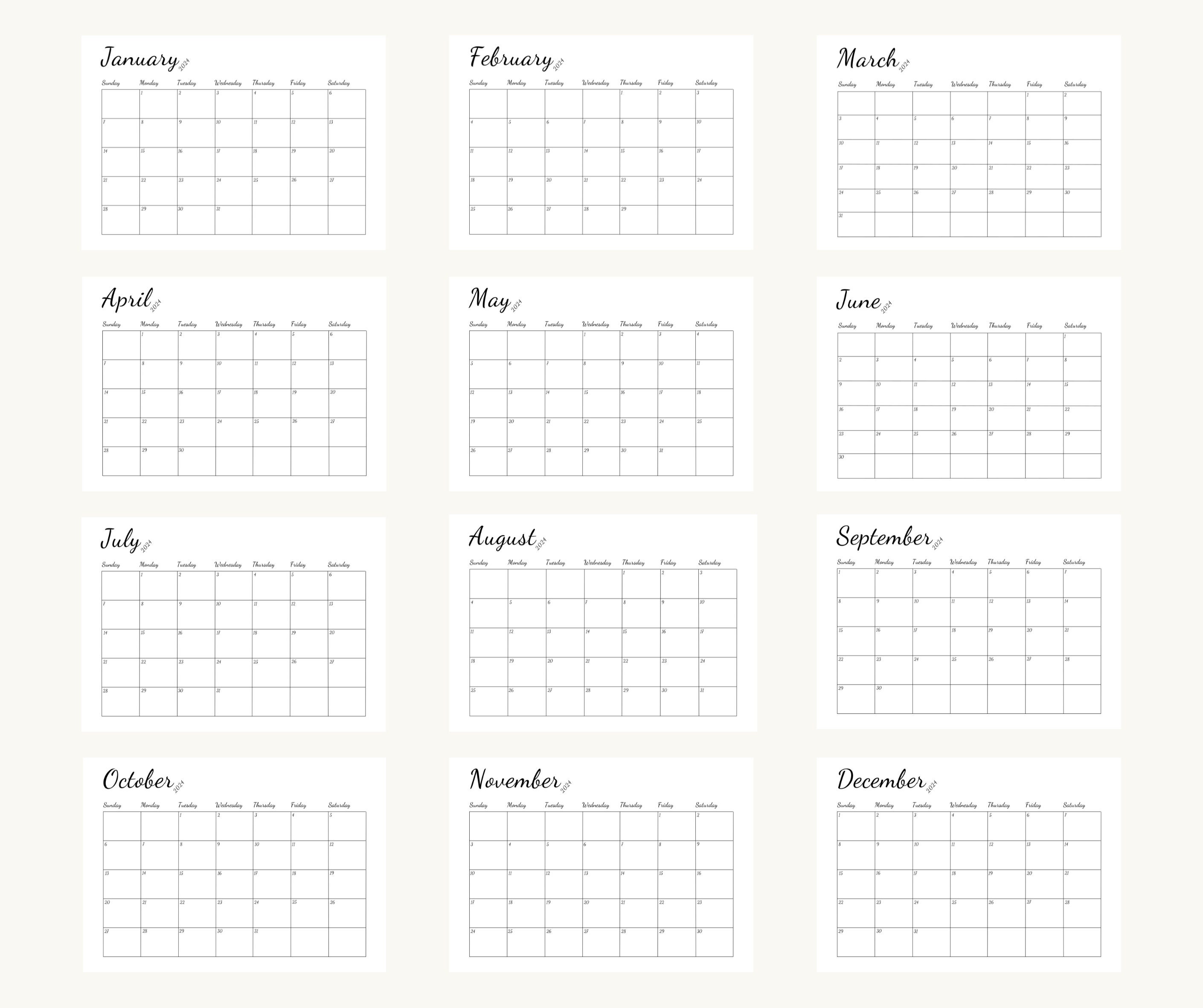 Free Printable Calendar 2024 And 2024 With Holidays Printable Online free-printable-calendar-2024-and-2024-with-holidays-printable-online