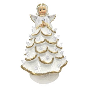 Ceramic Angel Christmas - LED Light Up - Mr Christmas Nostalgic Holiday Decor