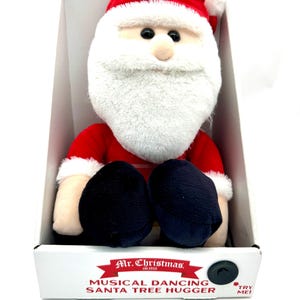 Santa Plushie Dances and Plays 5 Musical Tunes - Mr Christmas Collection