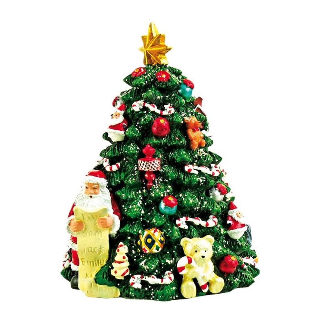 Musical Christmas Tree With Santa Reading Naughty/nice List Christmas
