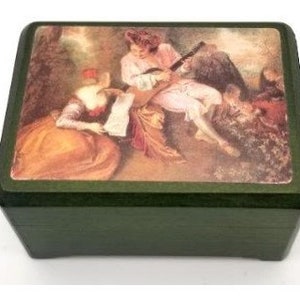 Mini Watteau Artist Music Box - Alice Sturzinger Music Box