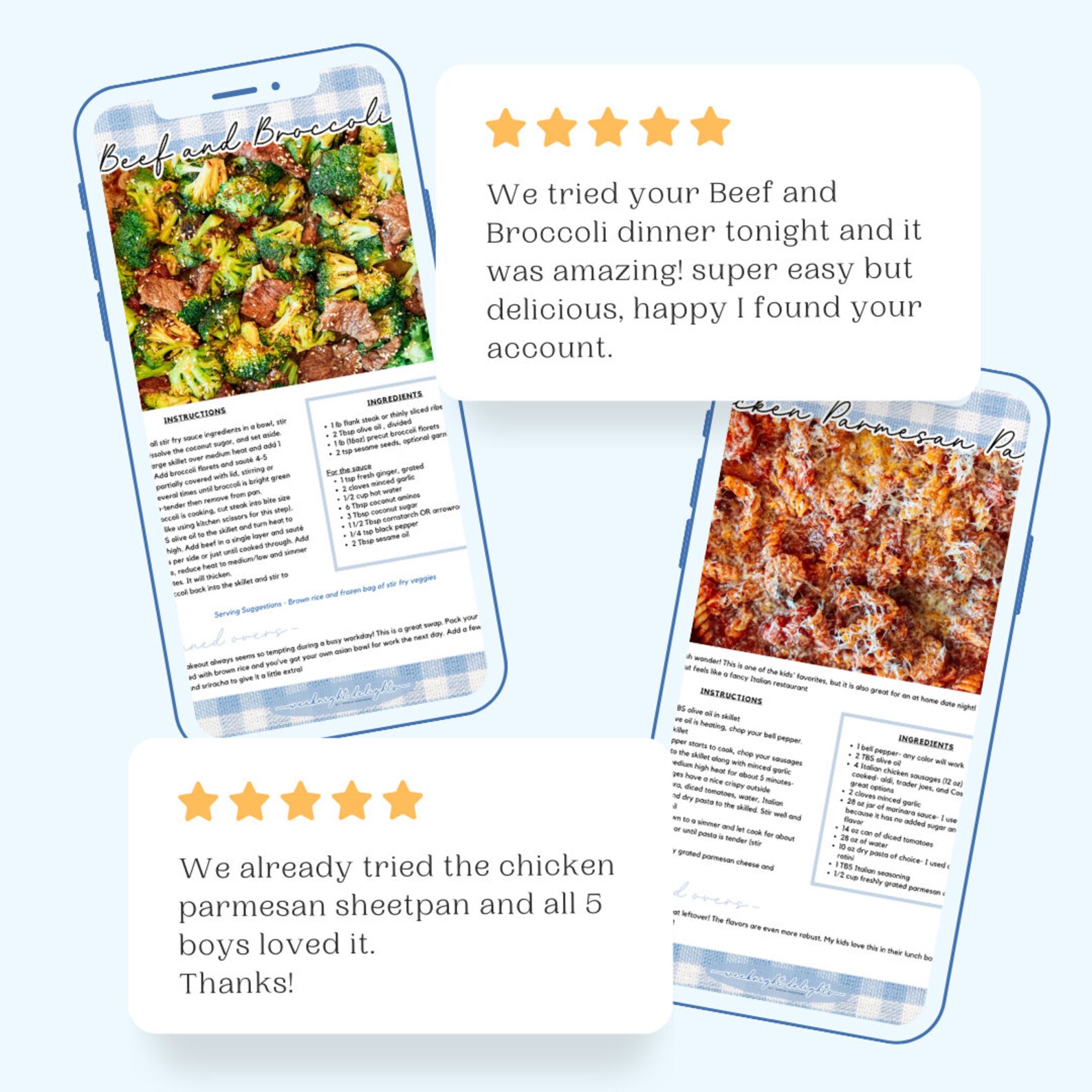 Weeknight Delights - 30 Minute Healthy Recipes for Your Family - Etsy
