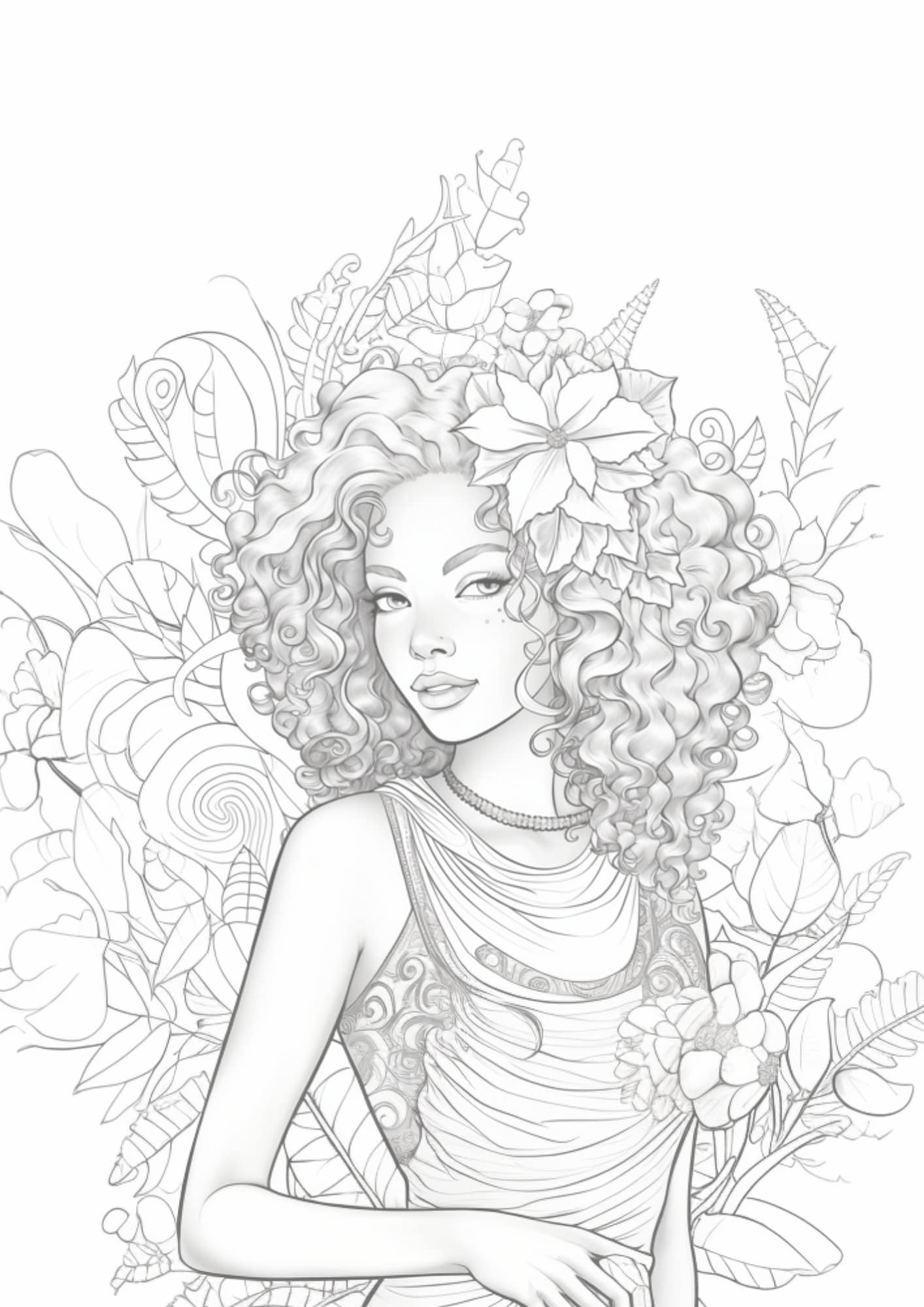Afro-chic Melanin Coloring Pages - Etsy
