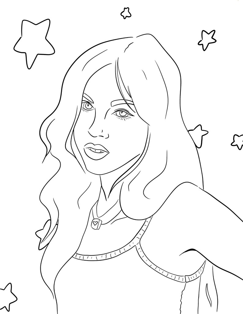 Olivia Rodrigo Coloring Pages Instant Digital Download Celebrity ...