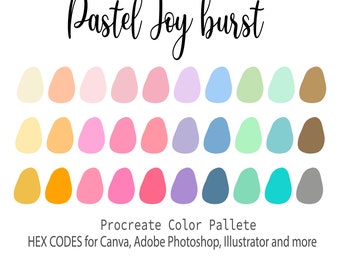 Skin Tone II, Procreate Color Palette, HEX Codes, Procreate Swatches ...
