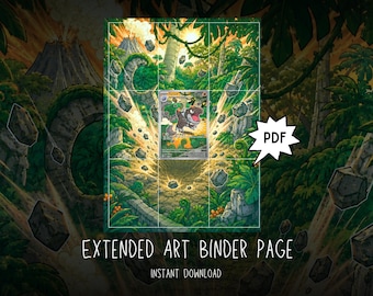 Tyrunt 070 Mega Evolution Promo Extended Art Binder Page | Printable PDF Download