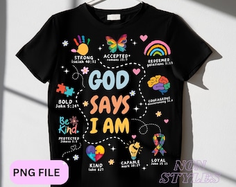 God says I am autism png,retro autism png,be kind png,christian png,autism doodles png,Motivation autism png,Jesus autism png,Autism puzzle