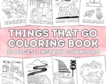 Transportation Coloring Pages | Vehicle Coloring Book (PDF)