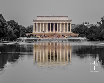 Lincoln Memorial Washington DC Photography Travel Fine Art Print Wall Art Photograph Office Lobby Interior Design Photo National Mall