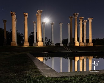 Arboretum Capitol Columns Washington DC Photography Travel Fine Art Print Wall Art Photograph Office Lobby Interior Design Vacation Souvenir