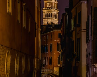 Venice Canal Photography Travel Fine Art Print Wall Art Photograph Office Lobby Interior Design Vacation Souvenir Photo St Marks San Marco