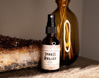 2oz Stress Relief Room Spray | Organic Essential Oil Spray | 100% Pure Essential Oils | Anxiety Relief | Lavender And Chamomile Spray