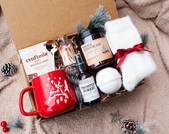 Winter Gift Box for Friend | Winter Cozy Spa Set | Hug In A Box