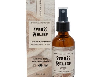 Stress Relief Aromatherapy Spray | Lavender Chamomile Essential Oils