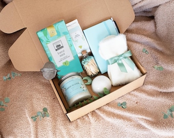 Self Care Gift Box | Soy Candle, Moon Mug & Wool Socks