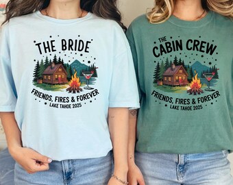 Möhippa-t-shirt, möhippa för berg, möhippa för sjön, möhippa-t-shirt för bröllop, skjorta för kabinpersonal, campingtema för bachelo