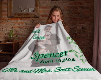 Custom Photo Throw Blanket – Personalized Velveteen Keepsake