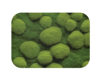 Moss Bath Mat, moss shower mat, Moss shower mat, moss mat, moss rug, green bath mat, pole moss, natural bath mat