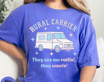 Funny Rural Carrier T-shirt, Fun Gift for Mail Carrier, Mail Lady Tee, United States Postal worker shirt, mail delivery service