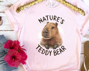 Camiseta de carpincho - Diseño de oso de peluche de la naturaleza